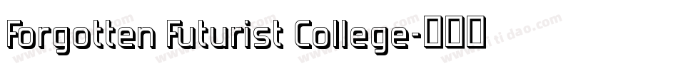 Forgotten Futurist College字体转换